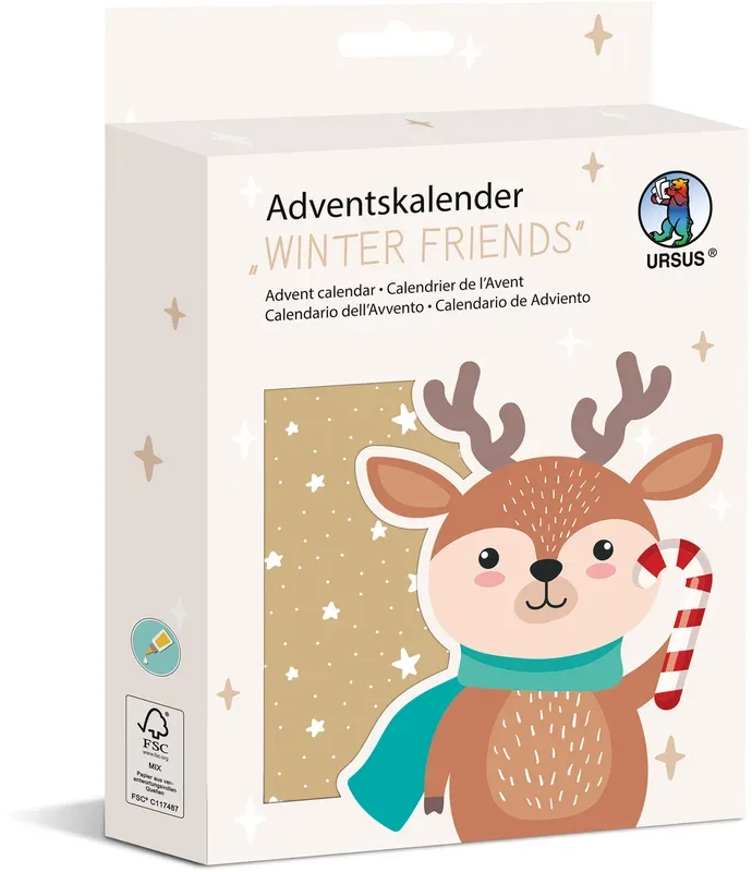 URSUS Adventskalender 24870000F Winter friends