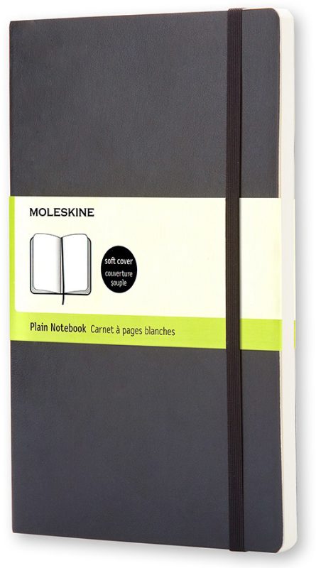 Moleskine soft, Large Size, Plain Notebook