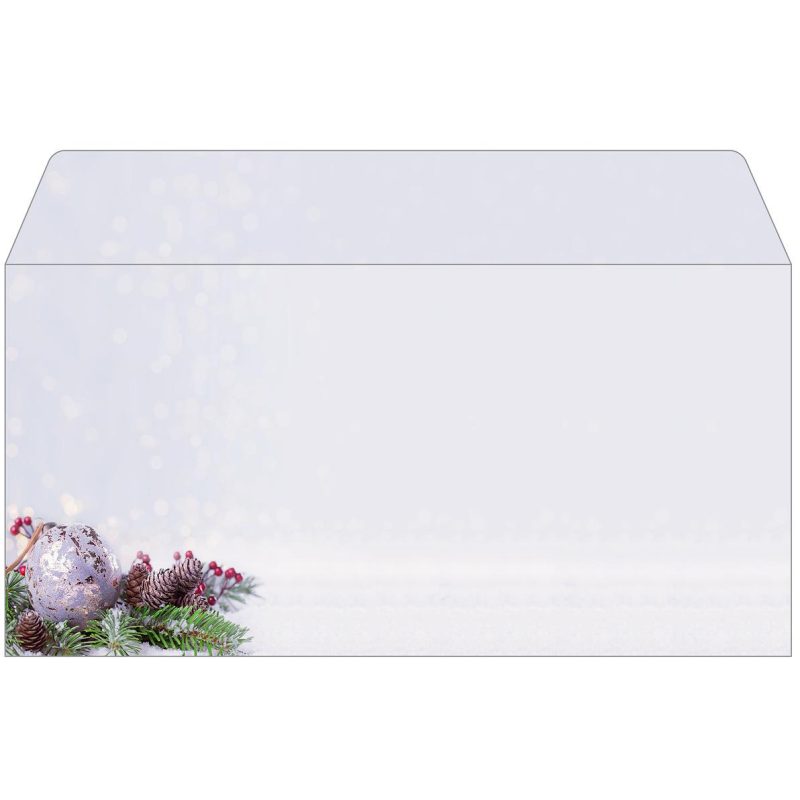 SIGEL Weihnachtsumschlag 11x22cm DU443 Charmful Christmas 25 St&uuml;ck