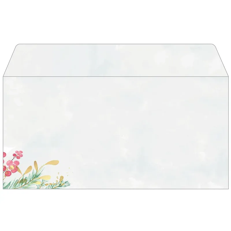 SIGEL Weihnachtsumschlag 11x22cm DU608 Magic Watercolor 25 St&uuml;ck