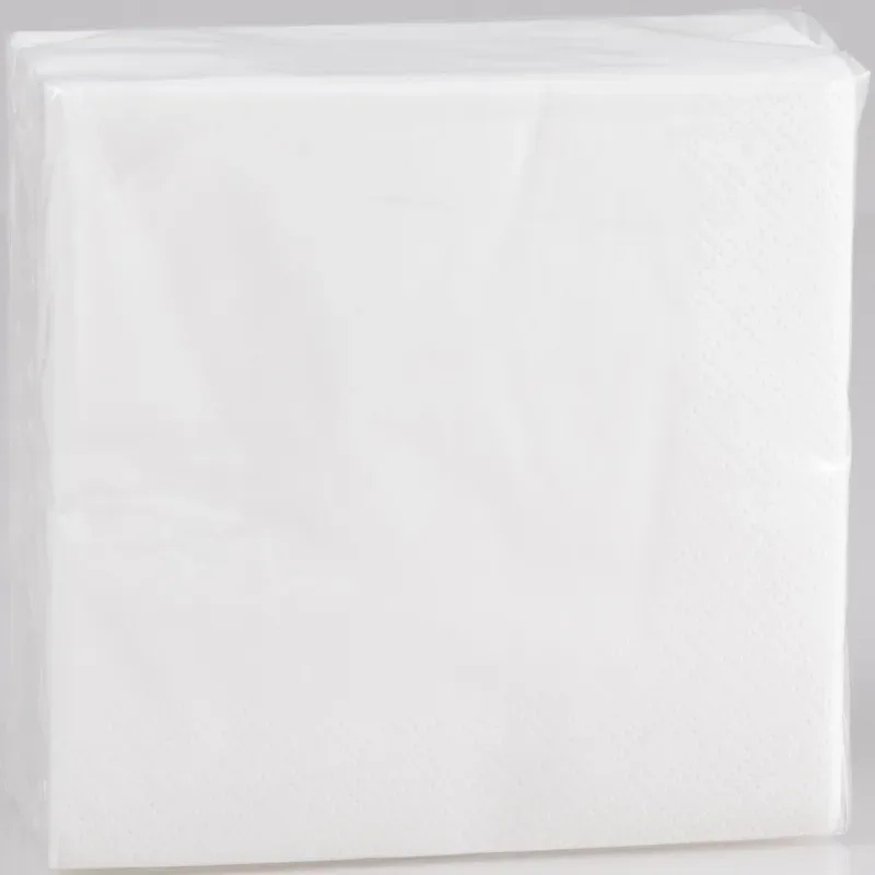 - Papierservietten, 50 Stück, 24cm, Weiss