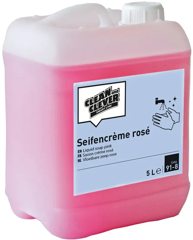 CLEAN AND CLEVER Seifencr&egrave;me SMA91-8 5lt 9307 Ros&eacute;