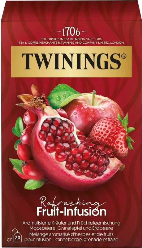 TWININGS Refreshing Fr&uuml;chte Tee 100017251 Beutel 2g, 20 Stk.