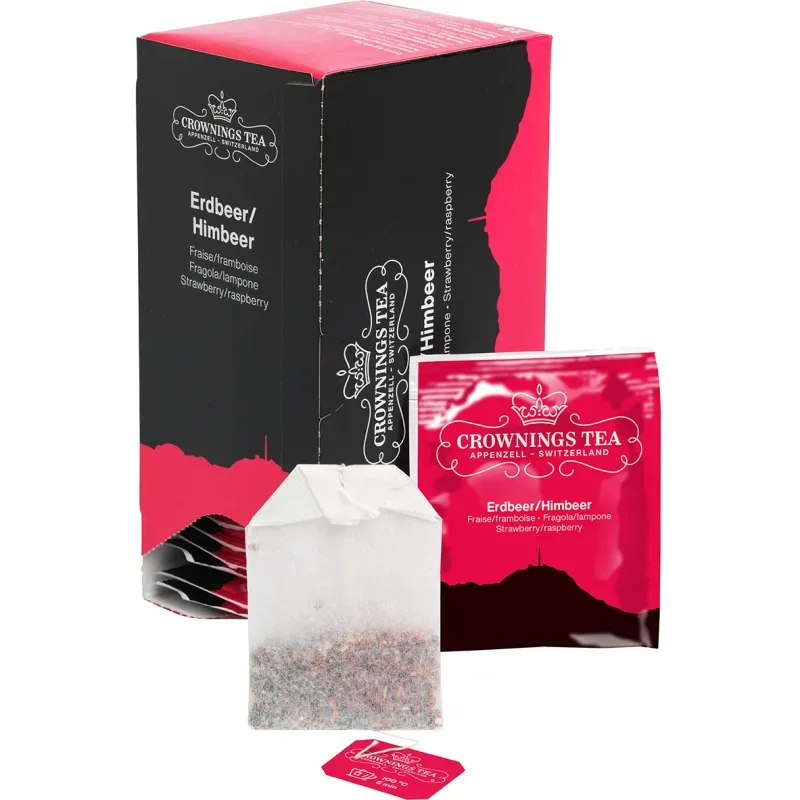 CROWNING'S Erdbeer/Himbeer 101255 Beutel 2.5g, 25 Stk.