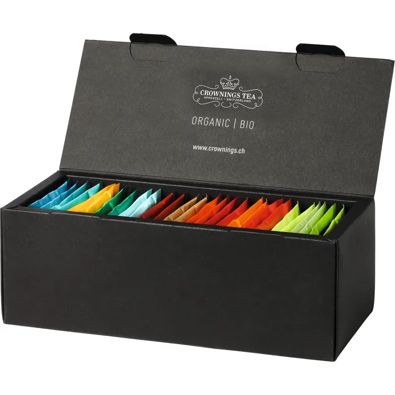 CROWNING'S Premium Bio-Tee Box 105765 gef&uuml;llt mit 16 Sorten