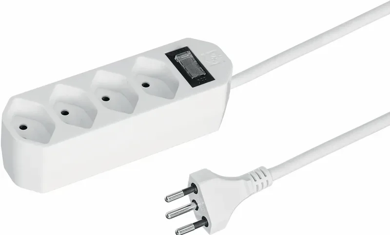 STEFFEN Steckdosenleiste Compact 200130214 4x T13, weiss