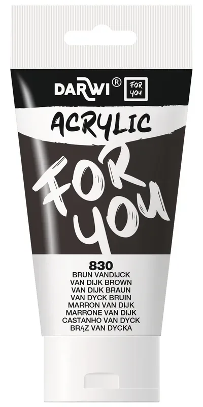 DARWI Acrylfarbe 75ml DF5150075830C Braun Vandijck