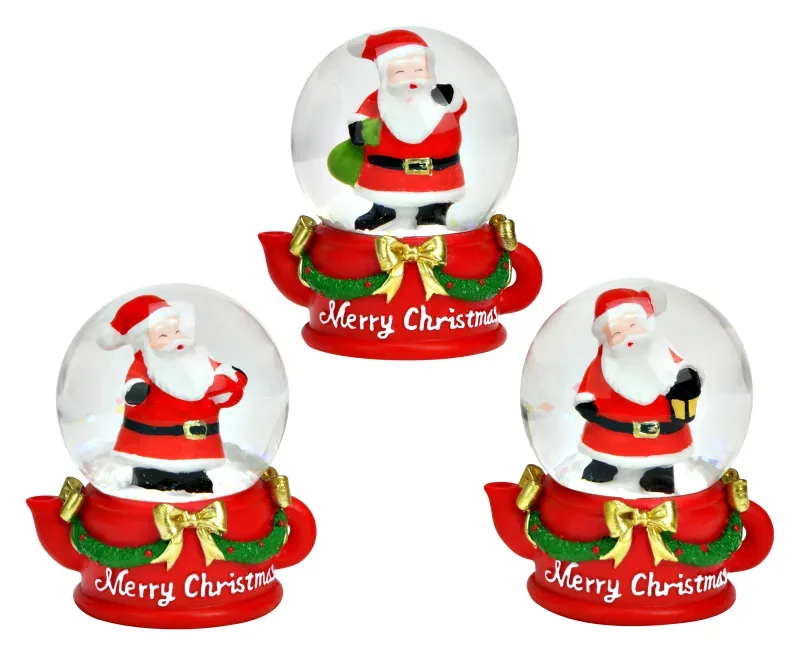 ROOST Schneekugel Nikolaus 4x6x5cm 10043986 assortiert, aus Glas