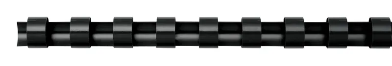 FELLOWES Plastikbinder&uuml;cken 8 mm A4 5345707 schwarz, rund 100 St&uuml;ck