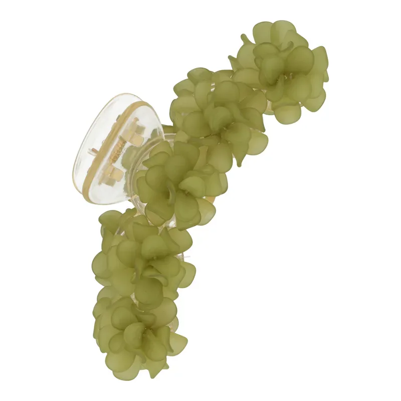 Trisa Accessoires Klemme 3D Blume 11.5 x 4 cm gr&uuml;n
