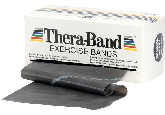 THERA-BAND&reg; &Uuml;bungsband 5.5 m x 12.8  schwarz