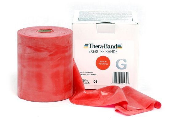 THERA-BAND&reg; &Uuml;bungsband 45.7 m x 12.8  rot