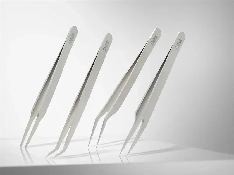 Rubis Pinzetten Set f&uuml;r Wimpern, 4-teilig, Inox