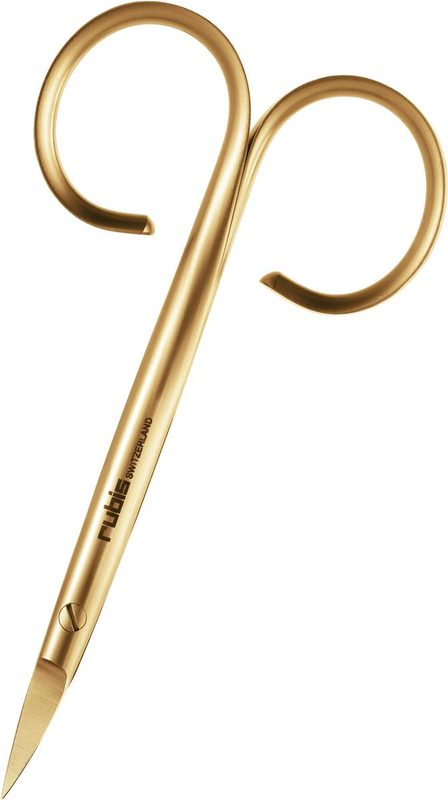 Rubis Haut- / Nagelschere, gold