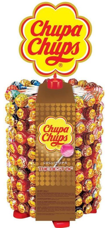 Chupa Chups The Best of 200 Wheel Display 6 x 200 Stk. &agrave; 12 gr