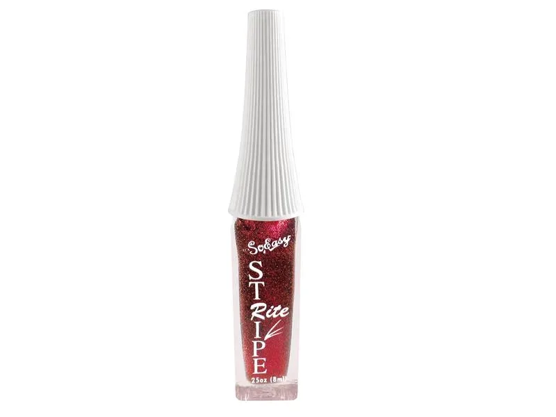 YOU Nails Nail-Liner rot glitter