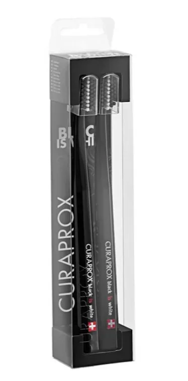 CURAPROX Black is White Zahnb&uuml;rst schw/schw 2 Stk