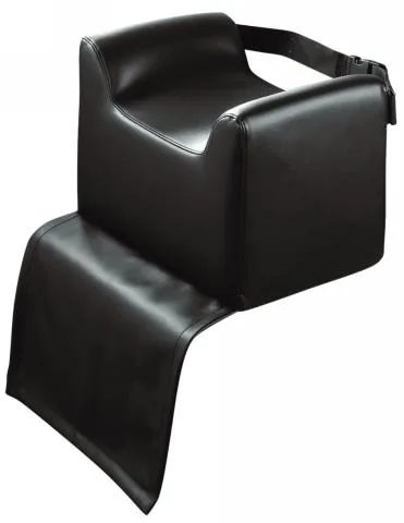 Kindersitzkissen  Schwarz mit Gurt