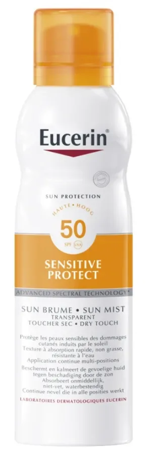 EUCERIN SUN Sens Protect Spr Tran Dry LSF50 200 ml