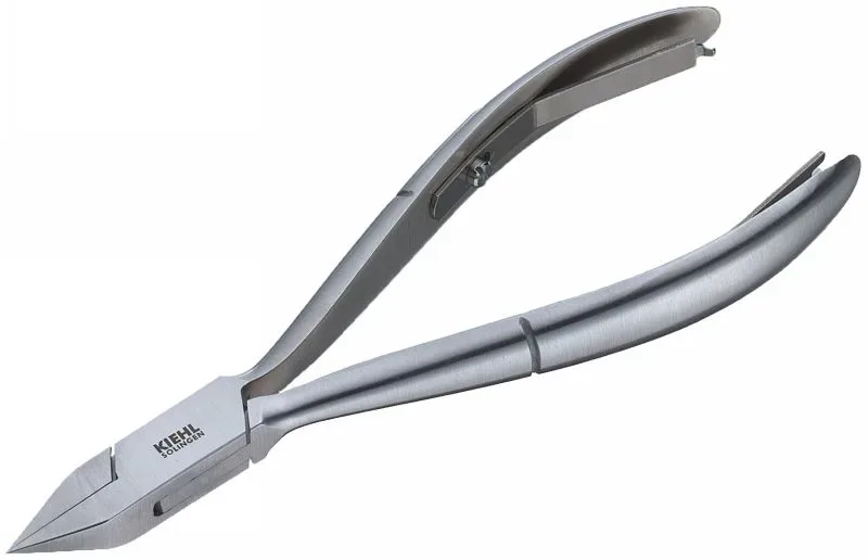 Kiehl Eckenzange  silber 13cm, Triangelspitze