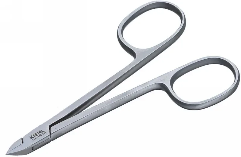 Kiehl Mini Nagelzange Scherengriff silber 10cm, Triangelschneide