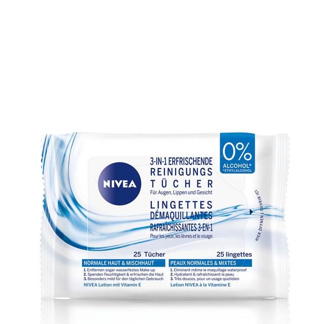 NIVEA Erfrischende Reinigungst&uuml;cher 25 Stk