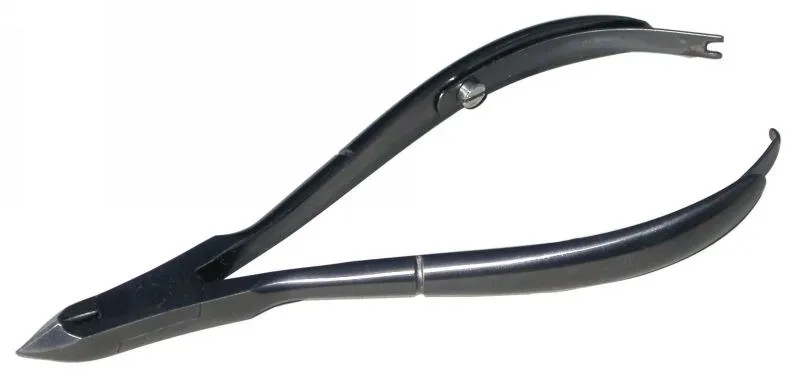 Kiehl Hautzange Titancarbonid Profihautzange Titan schwarz 10cm, Schneide: 4mm