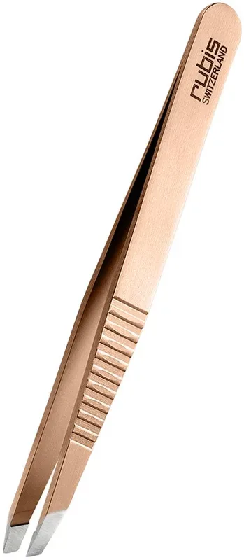 Rubis Pinzette schr&auml;g, Progrip, ros&eacute;gold