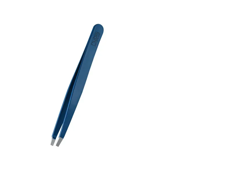Rubis Pinzette gerade, blau, Inox