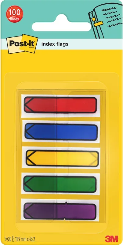 POST-IT Index Pfeile Dispenser 684-ARR1 5-farbig 5x20 St&uuml;ck