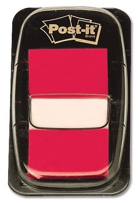 Post-it Haftstreifenspender Index 680-1 Farbe des Haftstreifens: Rot 7000029852