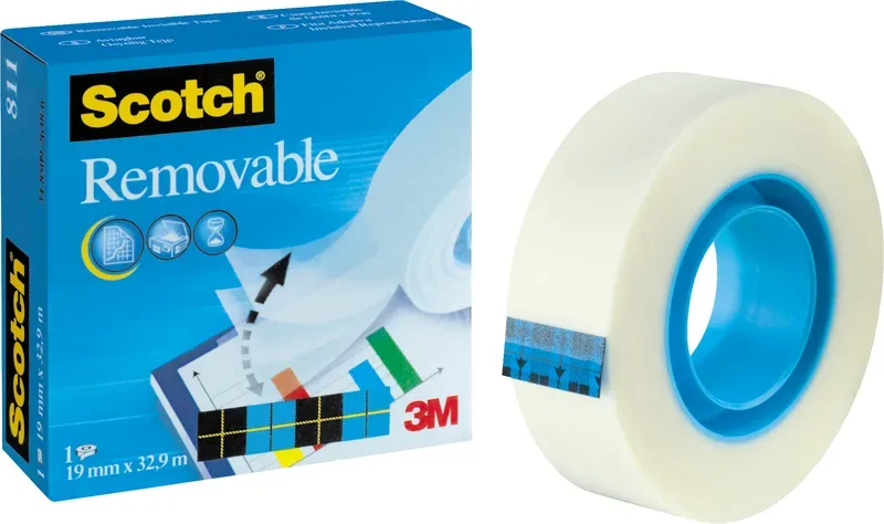 SCOTCH Tape 811 19mmx33m 8111933K unsichtbar, abl&ouml;sbar