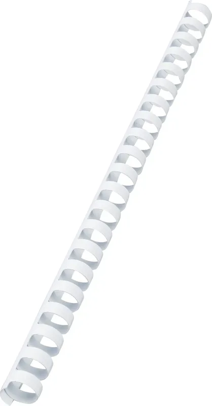 GBC Plastikbindr&uuml;cken 16mm A4 4028610 weiss, 21 Ringe 100 St&uuml;ck