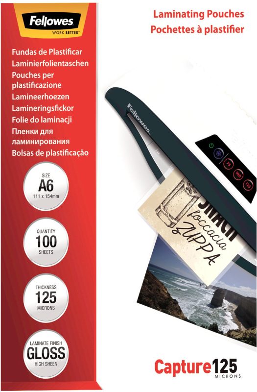 Fellowes Laminating Pouches A6 100Pcs -