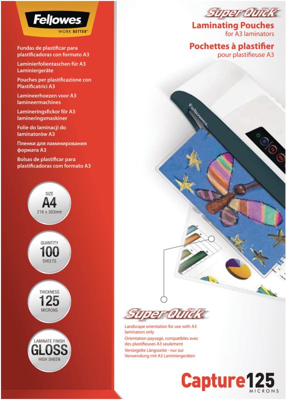 Fellowes Laminierfolie SuperQuick A4