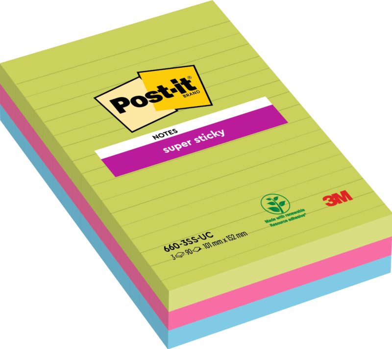 3M Notizzettel Post-it Super Sticky 15,2 x