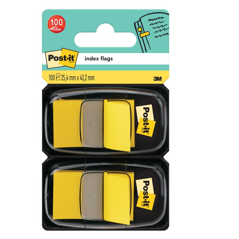 3M Page Marker Post-it Index 680-B2  Gelb, 2