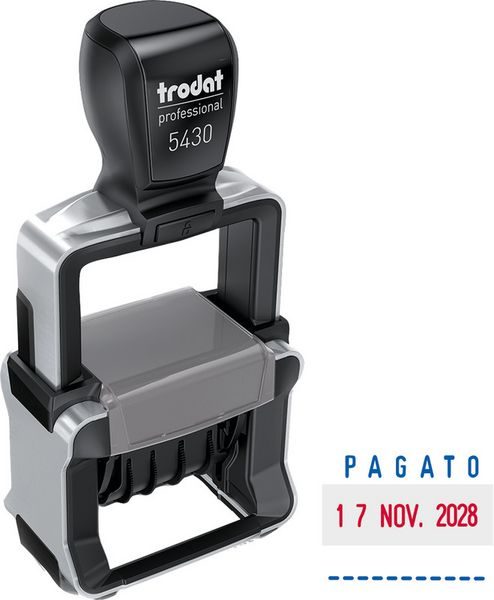 TRODAT Lagerstempel Pagato 5430IL-EK-RB 41x24mm Italienisch