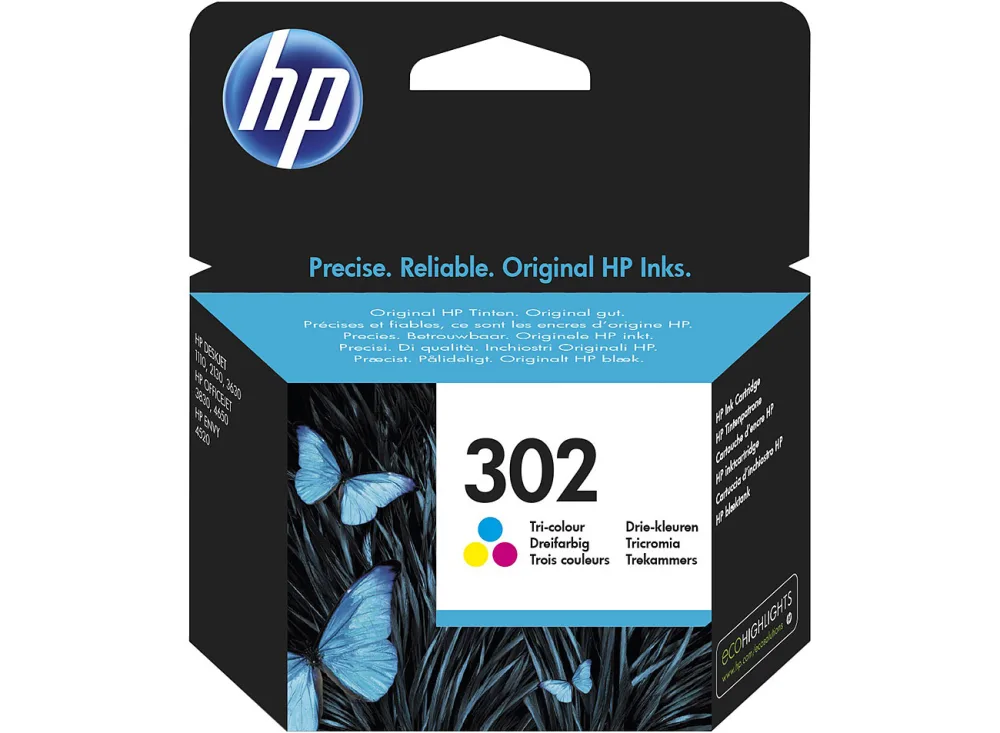 HP Tintenpatrone 302 color F6U65AE OfficeJet 3830 165 Seiten