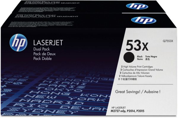 HP Q7553Cd schwarz Twinpack Toner