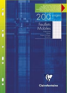 CLAIREFONTAINE Ringbucheinlagen A4 1752 5 mm kariert 100 St&uuml;ck