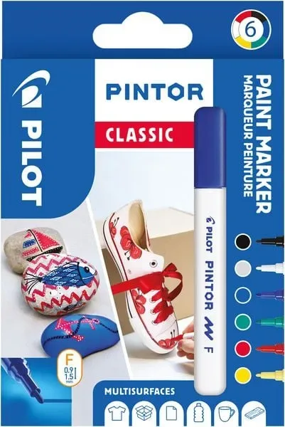 PILOT Marker Pintor Set Standard F S6/0517405 6 Stifte