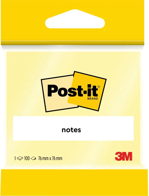POST-IT Haftnotizen 76x76mm 6820 gelb 100 Blatt