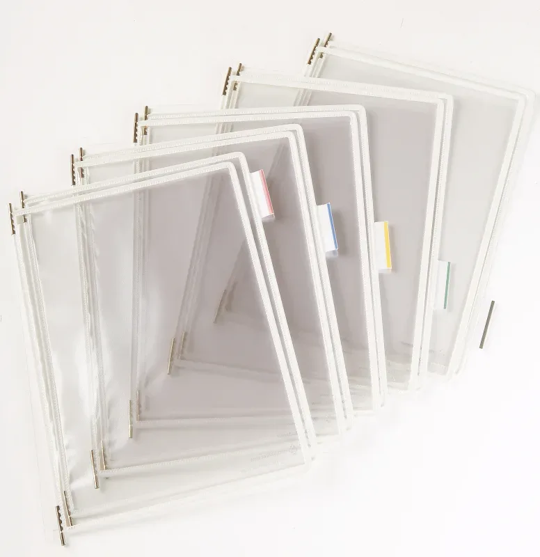 T-DISPLAY Drehtaschen Tarifold A4 6114002 weiss 5 Tabs 50mm 10 St&uuml;ck