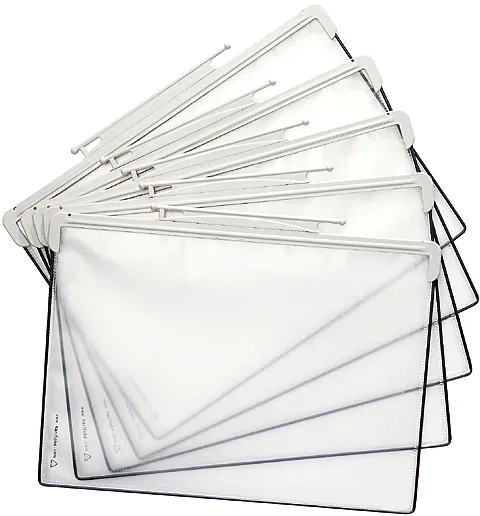 T-DISPLAY Drehtaschen Tarifold A4 704300 grau 5 St&uuml;ck