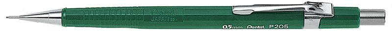 PENTEL Druckbleistift Sharp 0,5mm P205-D gr&uuml;n mit Radiergummi