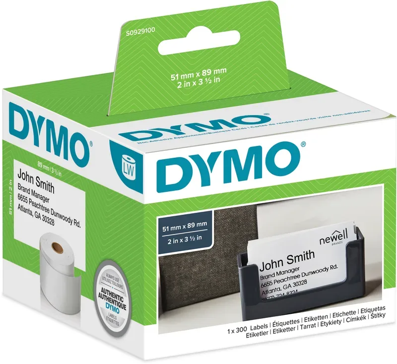 DYMO Termin- und Namensschilder S0929100 non-perm. 51x89mm 300 St&uuml;ck