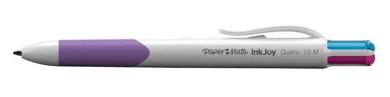 Papermate Inkjoy Quatro Blue,Green,Purple,Red Clip-on retractable ballpoint pen Medium 12 pc(s)