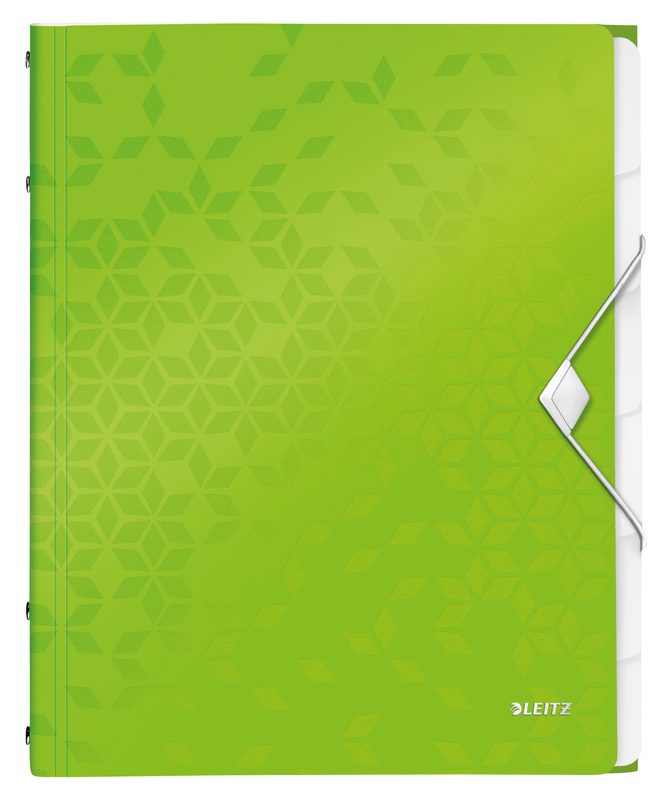 LEITZ Ordnungsmappe WOW PP A4 4633-00-54 gr&uuml;n 6-teilig