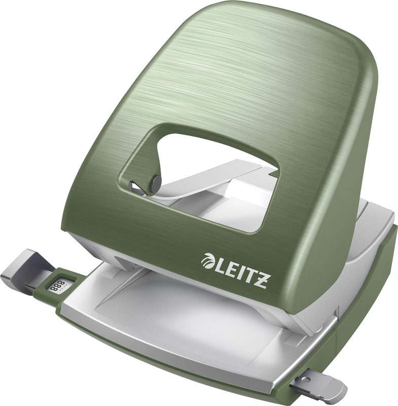 LEITZ B&uuml;rolocher NewNeXXt Metall 50060053 seladon gr&uuml;n 30 Blatt